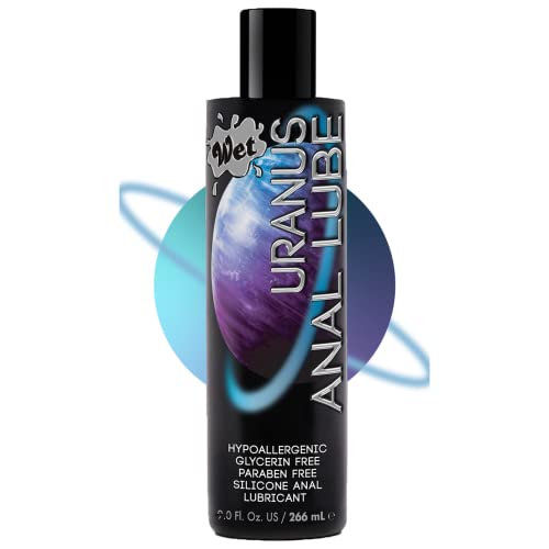 Wet Uranus Silicone-Based Anal Lube for Men, Women & Couples, 3 Fl Oz - Long-Lasting & Water-Resistant Premium Personal Sex Lubricant - Safe to Use with Latex Condoms - Non-Sticky & Hypoallergenic