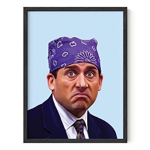 HAUS AND HUES Michael Scott The Office Poster The Office Merchandise, The Office Posters for Guys, The Office Wall Art, Prison Mike Poster, The Office Decor TV Show Posters, UNFRAMED (12x16)
