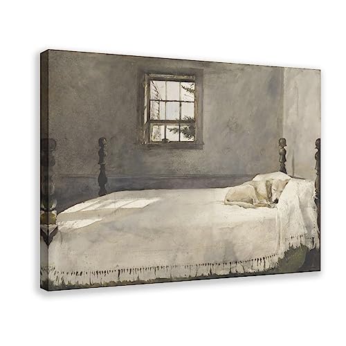 Master Bedroom by Andrew Wyeth Canvas Art Poster And Wall Art Picture Print Modern Family Bedroom Decor Posters Frame-master Bedroom by Andrew Wyeth 12x18inch(30x45cm)