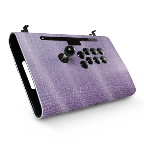 Glossy Glitter Gaming Skin Compatible with Victrix Pro FS - Purple Gator Skin - Premium 3M Vinyl Protective Wrap Decal Cover - Easy to Apply | Crafted in The USA by MightySkins