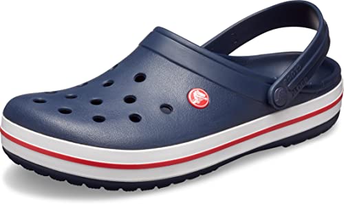 Crocs Unisex-Adult Crocband Clog, Navy, 15 Women/13 Men