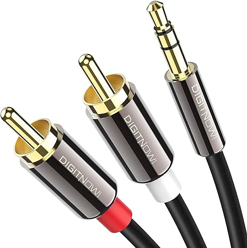 3.5mm to RCA Audio Auxiliary AUX Stereo Y Splitter Cable, 3.5 MM Convert to RCA Cable (3.3ft)
