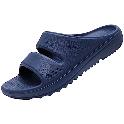 Evshine Orthopedic Sandals for Women Arch Support Recovery Slides Cloud Slippers for Plantar Fasciitis | Extremely Comfort, Navy 37
