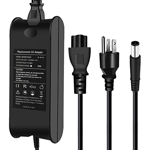 90W AC Adapter Laptop Charger for Dell Latitude D630 D830 5480 D820 D620 D610 D520 E4310 E4300 E5400 E5500 E5510 5591 Chromebook 11 3120 3180 3189 0J62H3 PA-10 PA-12 PA12 Notebook Power Supply Cord
