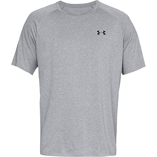 Under Armour Men's Tech 2.0 Short-Sleeve T-Shirt , Steel Light Heather (036)/Black , Large