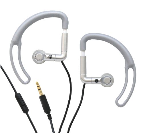 iHip Sport Earphones with Volume Control (Silver)