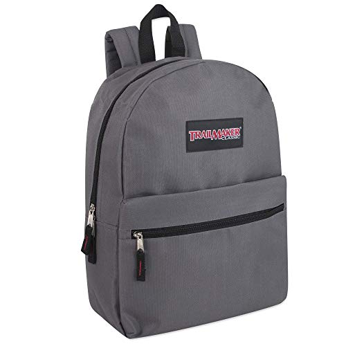 Trail maker Classic 17 Inch Backpack with Adjustable Padded Shoulder Straps