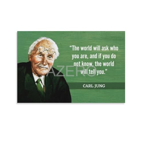GIISH Carl Jung Poster Carl Jung Quote Poster 5 Canvas Painting Wall Art Poster for Bedroom Living Room Decor 08x12inch(20x30cm) Unframe-style
