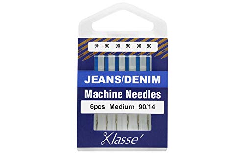 Klasse Machine Needle Jeans/Denim Size 90/14 6pc