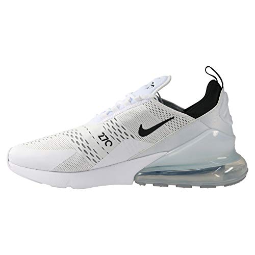 Nike Men's Air Max 270 Sneaker, White White Black White 100, 9.5