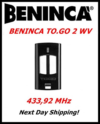BENINCA TO.GO 2WV REMOTE CONTROL 433.92Mhz, Best Price!