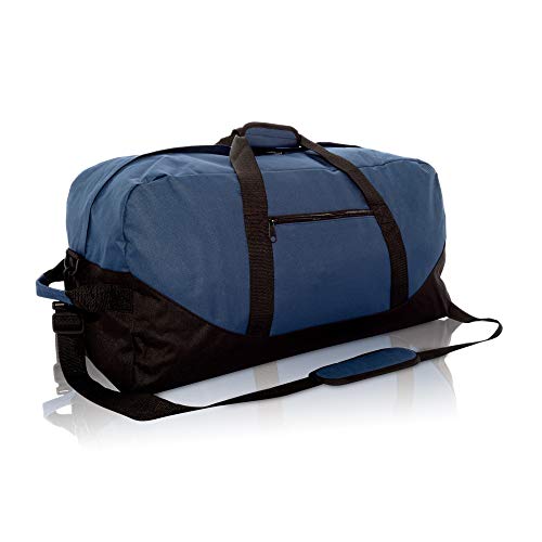 DALIX 25' Big Adventure Large Gym Sports Duffle Bag in Navy Blue