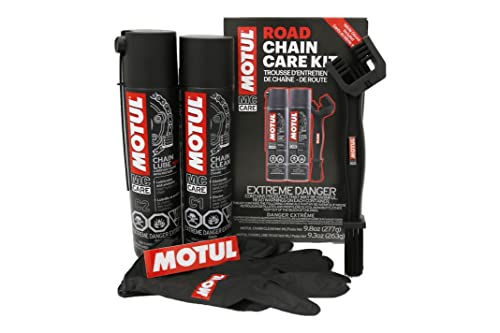 MOTUL 109767 Motorcycle Chain Clean Lube Kit C1 C2 Complete MC Care System Road Street