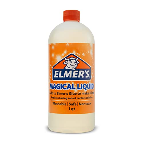 Elmer's Slime Activator Magical Liquid Slime Activator Solution, Great for Slime, 1 Quart