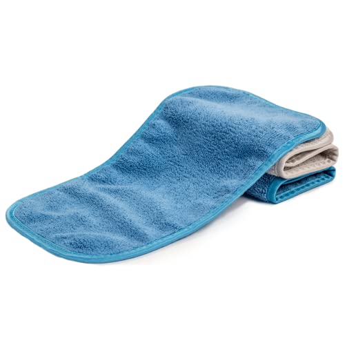 S&T INC. Always Off Reusable Makeup Remover cloths, 6” X 12”, Solid and Print, 3 Pack