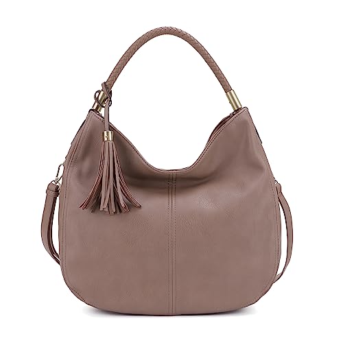 JESSIE & JAMES Large Concealed Carry PU leather Hobo Shoulder Bag For Women With Crossbody Strap and Detachable Holster | TP