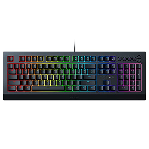 Razer Cynosa V2 Gaming Keyboard: Customizable Chroma RGB Lighting - Individually Backlit Keys - Spill-Resistant Design - Programmable Macro Functionality - Dedicated Media Keys