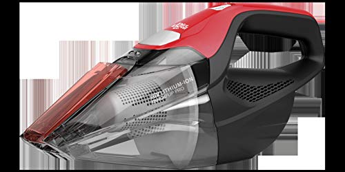 Dirt Devil Plus 16V Quick Flip Pro Cordless 16 Volt Lithium Ion Bagless Handheld Vacuum Cleaner, Red BD30025B
