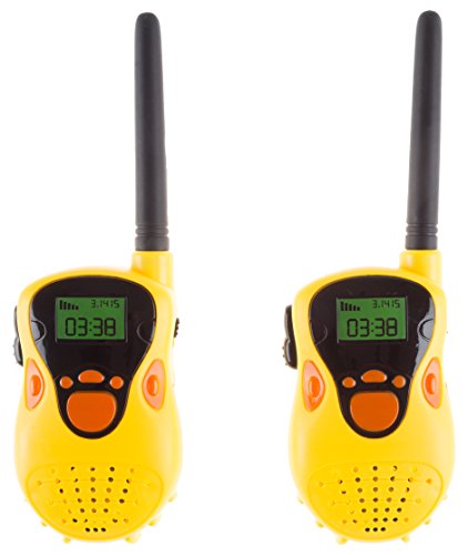 Hey! Play! Kids Walkie Talkie Set - 2-Pack Indoor Outdoor Toy - Battery Operated, Works Up to 130 Ft - Great for Fun Pretend Play