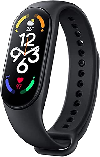 Xiaomi Mi Band 7 Activity Tracker High-Res 1.62' AMOLED Screen, Bluetooth 5.2, 120 Sports Modes, Optical Heart Rate & Blood Oxygen Sensor, 24HR Heart Rate & Sleep Monitor Smart Watch