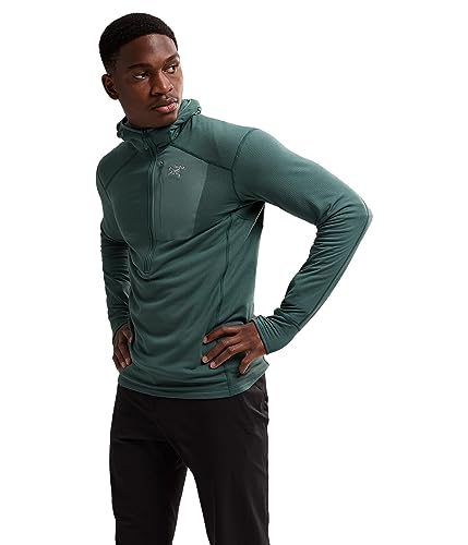 Arc'teryx Delta 1/2 Zip Neck Hoody Men's | Versatile Polartec Power Dry Fleece Hoody | Boxcar, Large