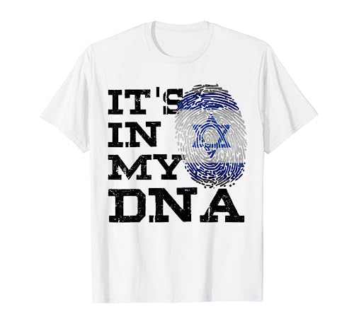 It's In My DNA Israeli Shirt I Love Israel Flag Jewish Gifts