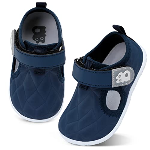 Besroad Toddler Shoes Boys Girls Shoes Little Kids Breathable Lightweight Sneakers Running Walking Tennis Non-Slip Shoes Navy 6-7Toddler