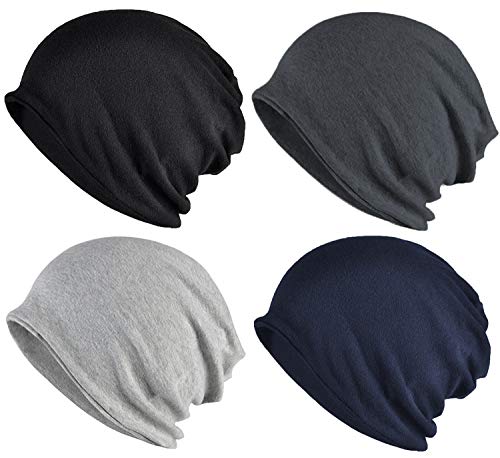 ELLEWIN Slouchy Beanie Hip-Hop Hats Cap for Men Women Soft Lightweight Running Adult Beanie Hats