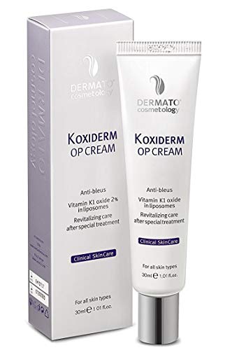Vitamin K1 Oxiderm Cream Minimizing Appearance of Old and New Scars, Dark Eye Circles, Bruises, Varicose Veins, Purpura and Redness 1.01Oz