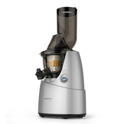 Kuvings Whole Slow Juicer B6000S - Higher Nutrients and Vitamins, BPA-Free Components, Easy to Clean, Ultra Efficient 240W, 60RPMs, Includes Blank Strainer-Silver 17.5' X 10.06' X 14'
