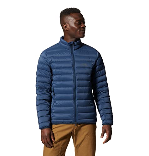 Mountain Hardwear Men's Standard Deloro Down Jacket, Hardwear Navy, Large