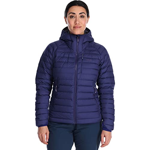 RAB Women's Infinity Microlight Down Gore-Tex Infinium Jacket for Hiking, Climbing, Skiing, & Casual - Patriot Blue - Small