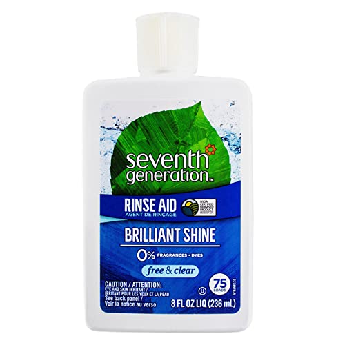 Seventh Generation Rinse Aid Free and Clear -- 8 fl oz, Packaging May Vary
