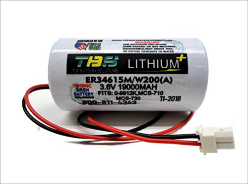 Visonic ER34615M/W200(A) Replacement Battery 0-9912-K