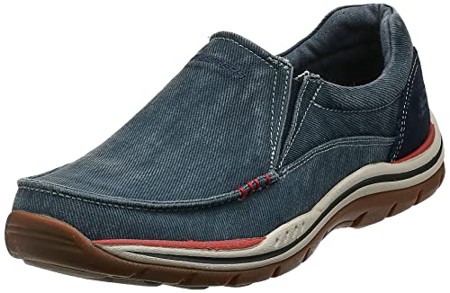 Skechers USA Men's Expected Avillo Relaxed-Fit Slip-On Loafer,Navy,7 Medium US