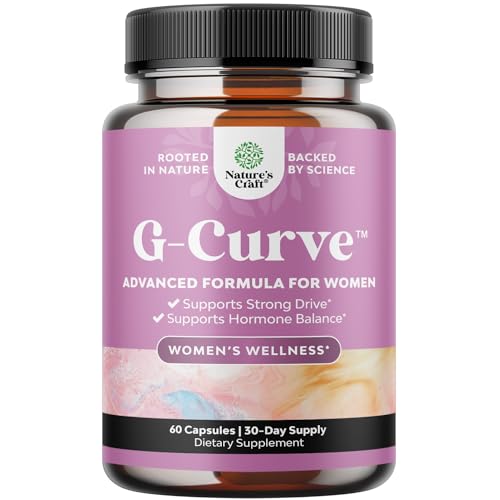 G-Curve Breast and Butt Enhancer Pills May Support Voluptuous Curves - Herbal Enhancement Pills with Horny Goat Weed for Women Saw Palmetto Extract and L-Arginine *Results May Vary