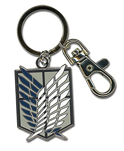 Great Eastern Entertainment Attack On Titan Scouting Legion Emblem Keychain Multicolor, 2'