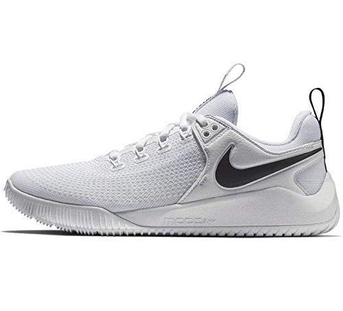 Nike Womens Zoom Hyperace 2 Volleyball Shoe nkAA0286 100 (9 M) White/Black