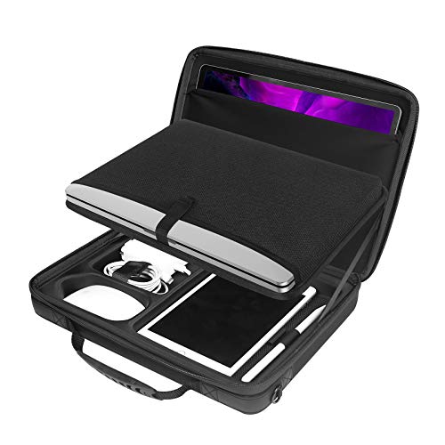 Smatree Hard EVA Laptop Shoulder Bag for 14.2 inch MacBook Pro M3/M2 2023/2021/A2918/A2992/A2779/A2442, 13.6 inch MacBook Air 2024/2022/A3313/A2681, 13.3 inch MacBook Pro/Air, 11 inch iPad Pro M4 2024