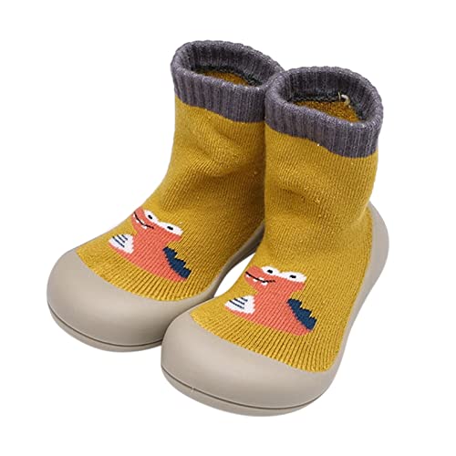 Baby Boy Girls First-Walking Training Shoes Cute Knit Sneakers Indoor/Outdoor Toddler Slipper Cute Cartoon Cotton Shoes Prewalker Shoes