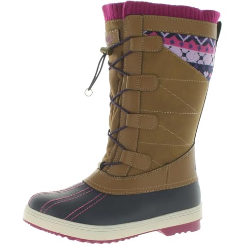 Khombu Toffee Sweater Dress Girlsâ€ Snow Boot Tan in Size 3