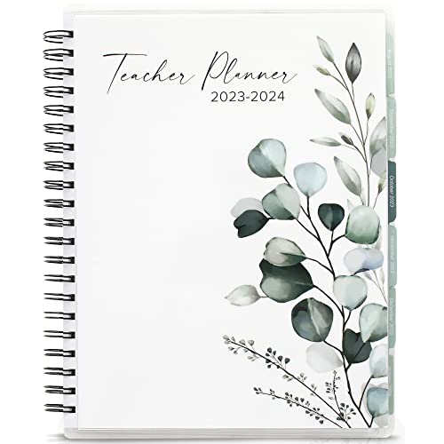 Simplified Teacher Planner For The 2023-2024 Academic School Year - Your All Incl. 8.5' x 11' Lesson Plan Book Supplies - Easily Organize Your Daily, Weekly & Monthly Classroom/Homeschool Schedule