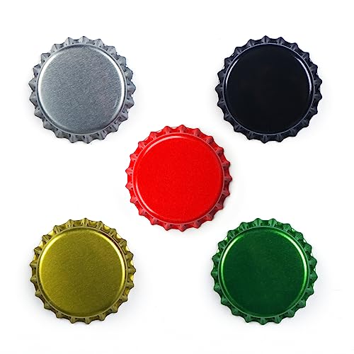 140 Count Beer Bottle Caps Oxygen Absorbing Crowns, Ideal for HomeBrew, 5 Assorted Colors