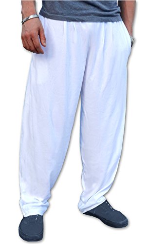 white baggy pants mens