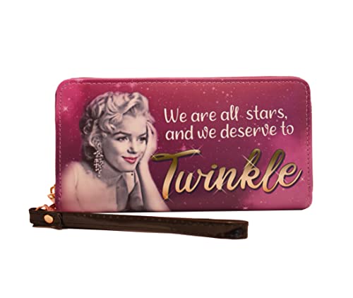 Midsouth Products Norma Jeane as Marilyn Wallet with Zipper - Twinkle, Multicolored