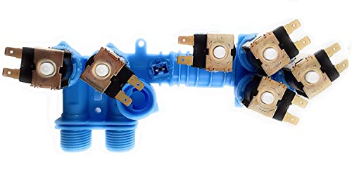 Washer Water Inlet Valve Replaces For Maytag MVWB700BW0 MVWB750YW0 MVWB725BW0 MVWB450WQ2 MVWB300WQ2 MVWB455YQ0 MVWB725BG0 MVWB750WB2 MVWB750WL2 MVWB750WQ2 MVWB750WR2 MVWB755YL0 7MMVWB950AG0 Top Load
