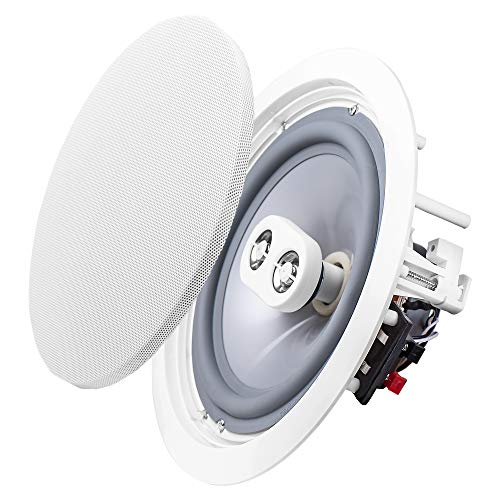 OSD Audio Weatherproof 8' in Ceiling Dual Tweeter Single Stereo Speaker ICE800TTWRS Single White