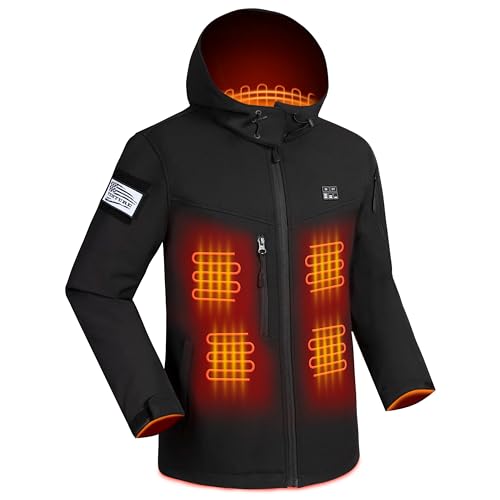Men's Heated Fleece Jacket, Heated Jacket for Men with 10000mAh Large Capacity Battery Pack and Hand Warm Pockets (as1, alpha, x_l, regular, regular)