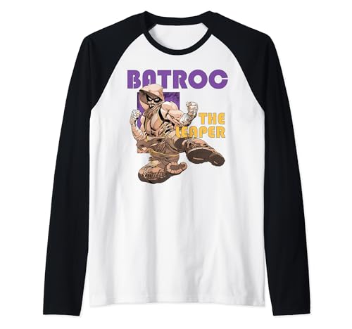 Marvel Batroc The Leaper Action Pose Portrait Raglan Baseball Tee
