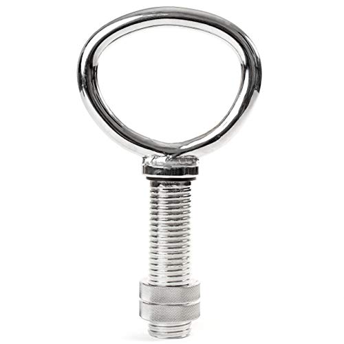 NewMe Fitness Adjustable Kettlebell Handle for Strength Training Kettlebell Set for Weight Plates, Home or Gym Workout, 1' Ergonomic Design for a Comfortable, Non-Slip Grip